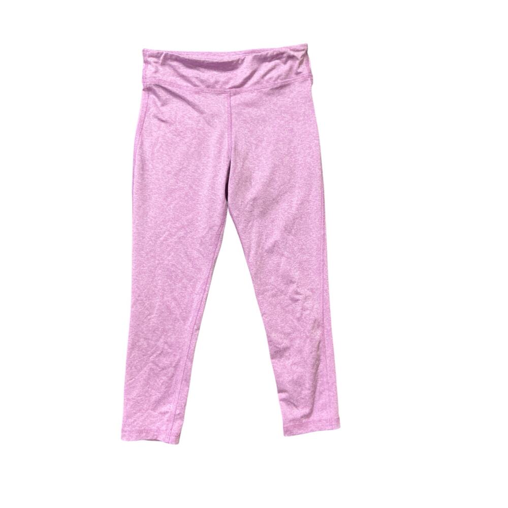 Ideology Purple Heathered Athletic Leggings, Girl's Size 6 — High Performance